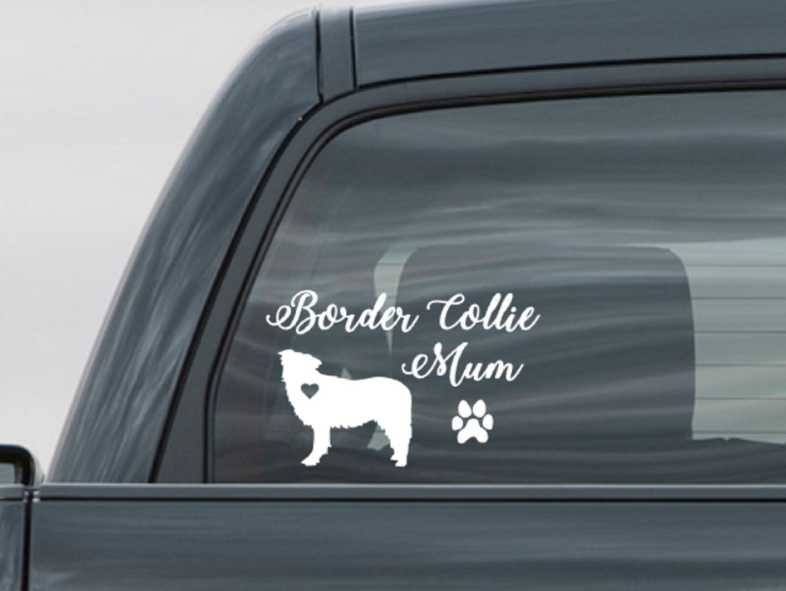 Border Collie Mum Sticker Mom or Dad Collie Sticker Car Decal Vinyl Merle Laptop