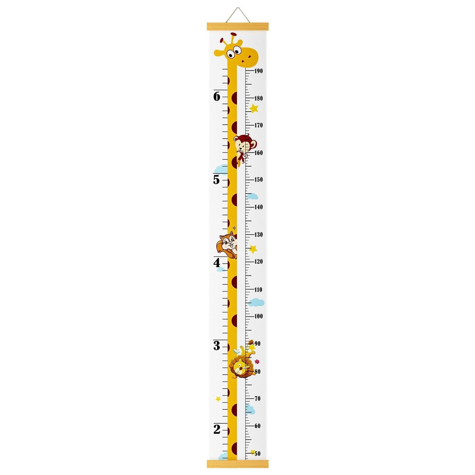 Baby Height Growth Chart, Canvas Chart 64×7.9 Inch (Pack of 1), Yellow