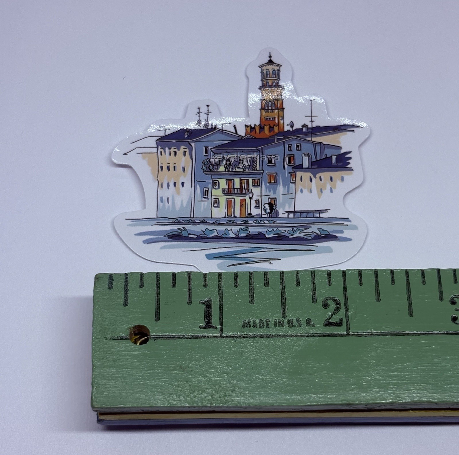 Tower Lamberti Verona Sticker Travel Italy Tour Art Decal Vinyl Souvenir Tc9