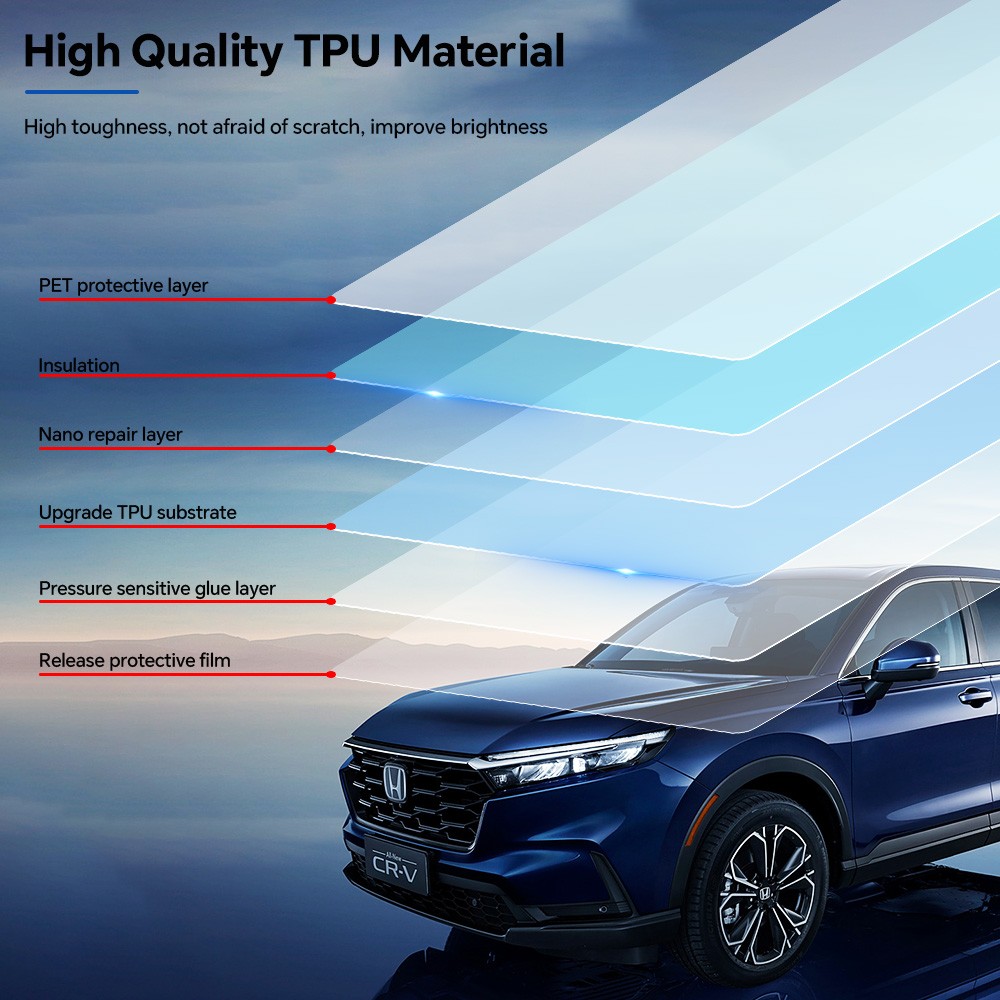 For Honda CR-V CRV 2023-2025 Paint Protection Film TPU PPF Pre-Cut Kit