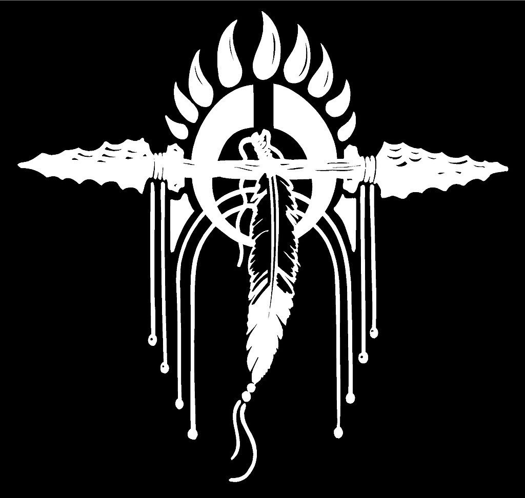 Native American Indian Crest Decal Feathers Spirit car window vinyl sticker
