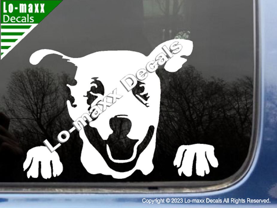Happy Dog Cute Car Window Custom Graphic Design Original Die Cut Vinyl Decal