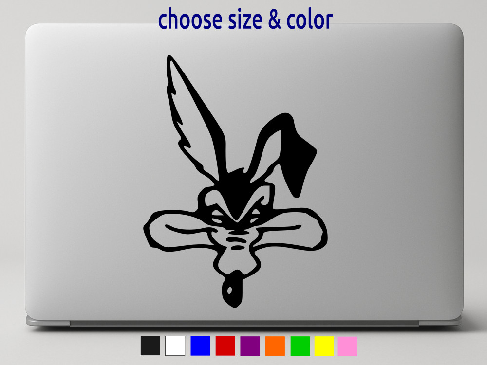 Wile E Coyote Looney Tunes Vinyl Decal Car Wall Window Sticker CHOOSE SIZE COLOR