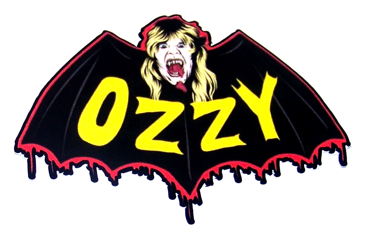 OZZY OSBOURNE – Black Sabbath LARGE Logo Die Cut Sticker Decal Heavy Metal Bat