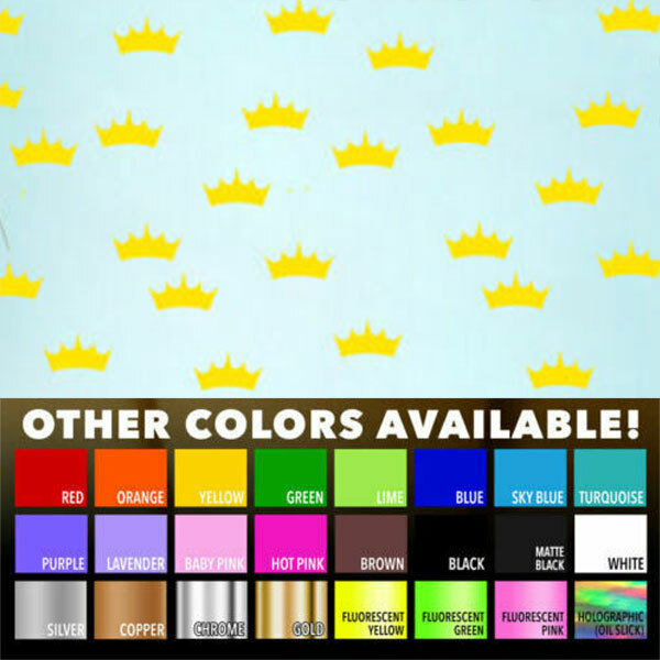 2.5" X 1.5" Small Crown Home Wall Bathroom window Vinyl Decal Sticker Skin Decor