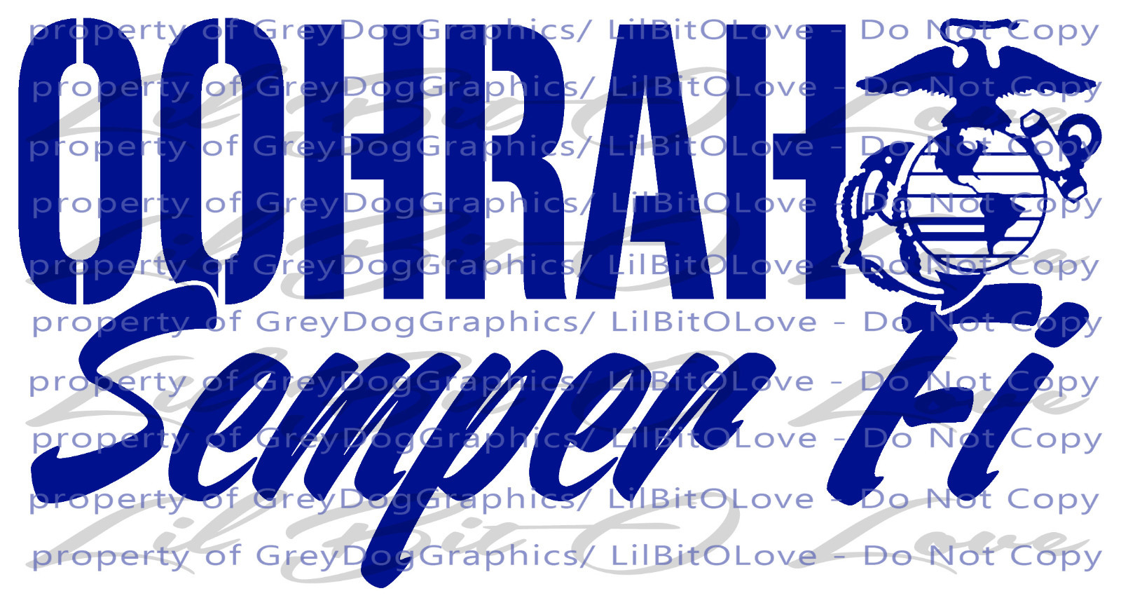 OohRah Semper Fi Vinyl Decal USMC EGA United States Marine Corps Sticker Fidelis