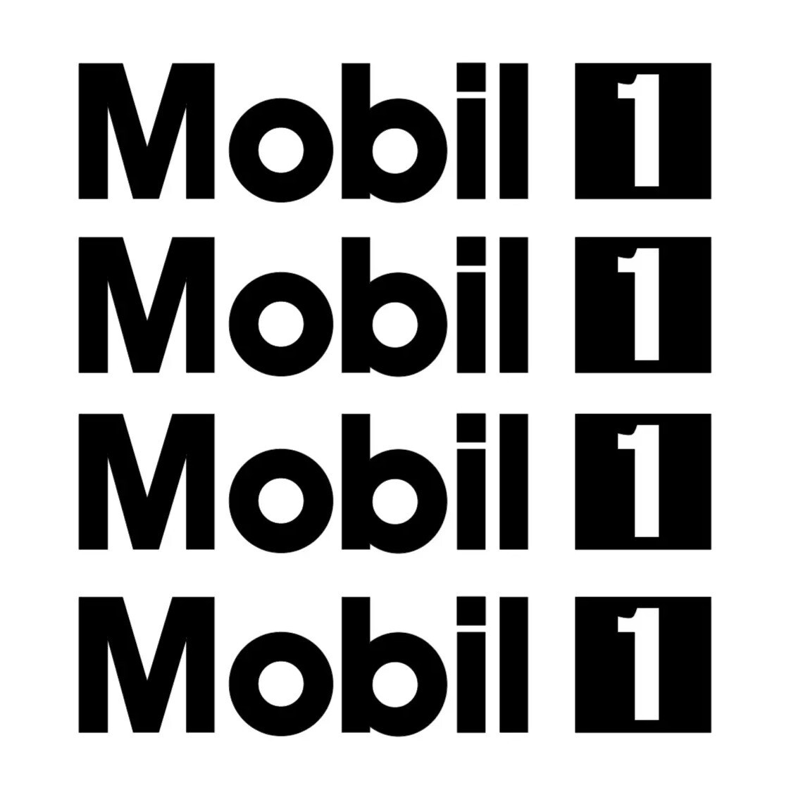 Mobil1 Mobil 1 Decal Mobil 1 Oil Logo Vinyl Sticker Car Window Windshield Decal