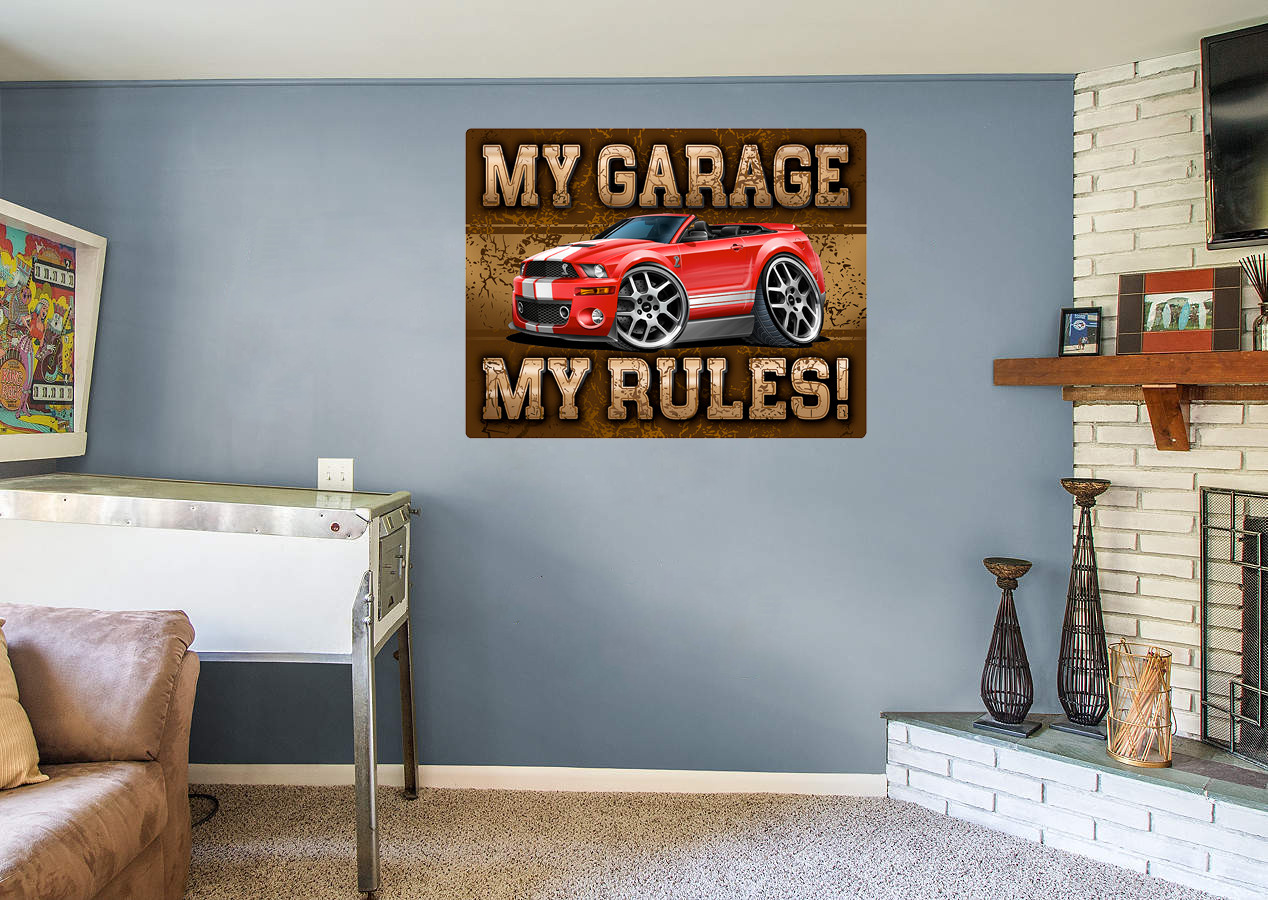 2007-09 Shelby GT500 Mustang Convertible Wall Art Graphic Sticker