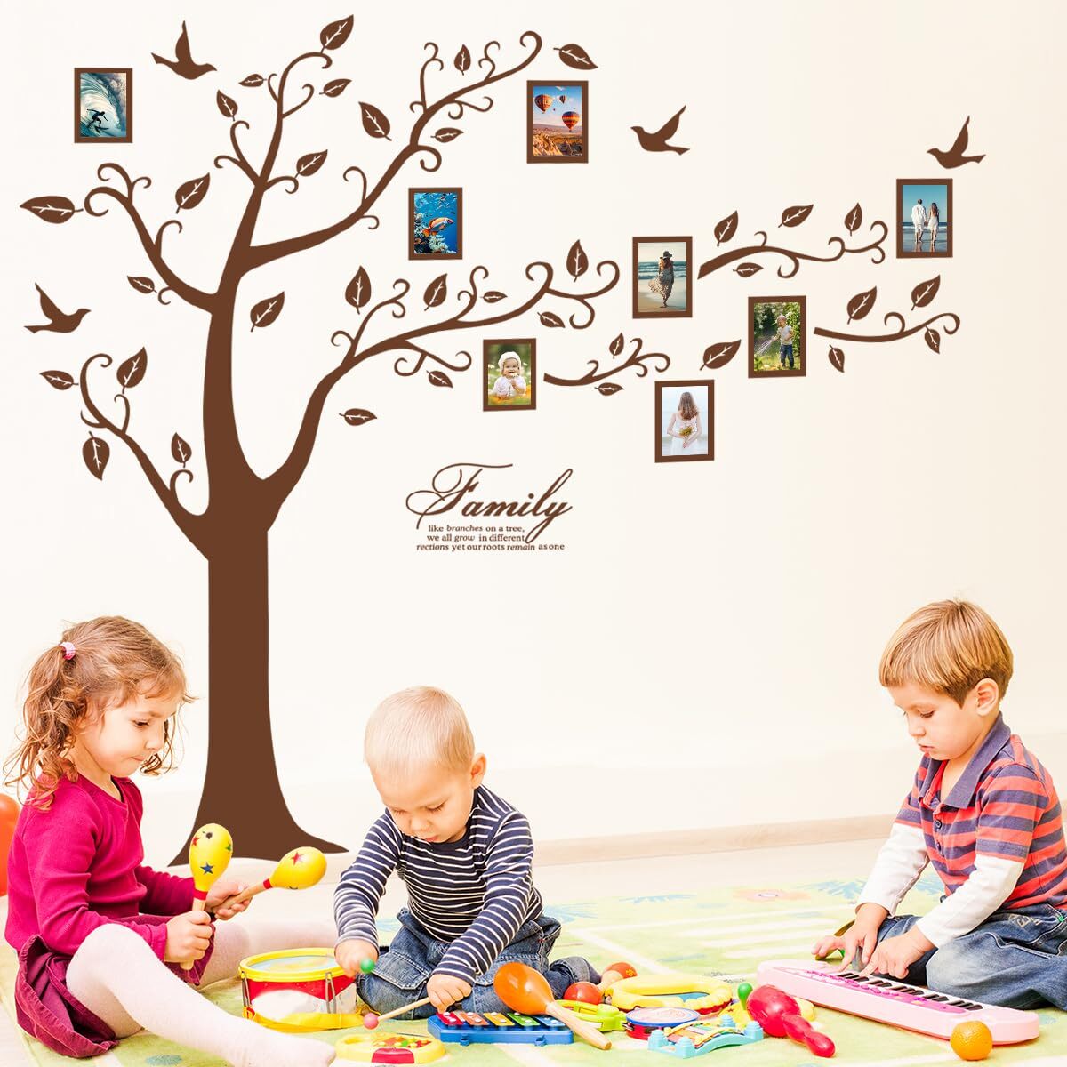 Love Family Tree Wall Decor Picture Frame Collage Removable 3D DIY Acrylic…