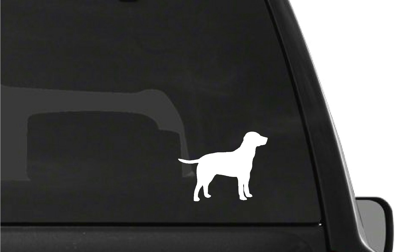 Labrador car window laptop vinyl decal sticker