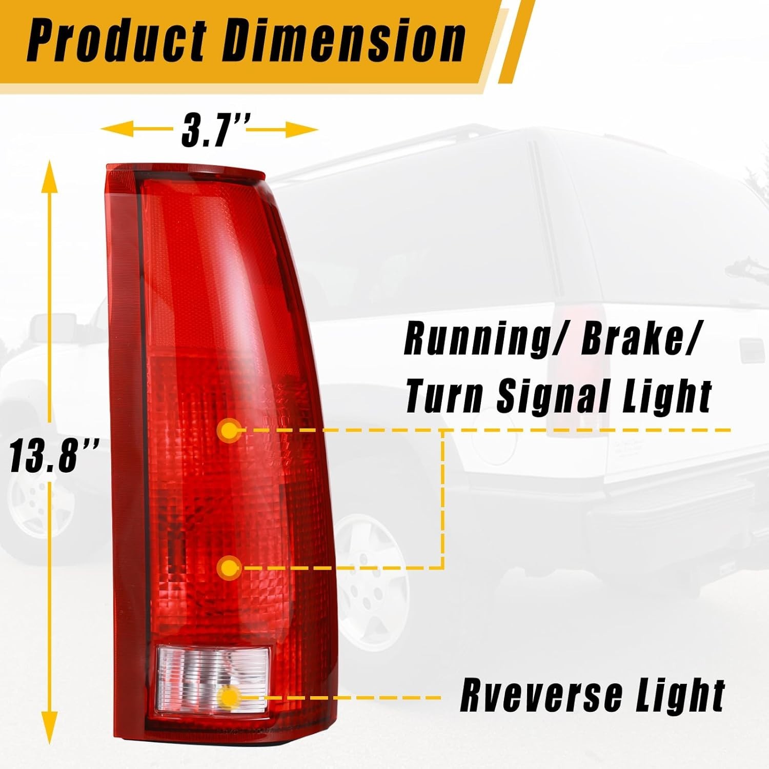 Taillights for 1988-1999 Chevy GMC Silverado Sierra C/K 1500 2500 3500 Suburban