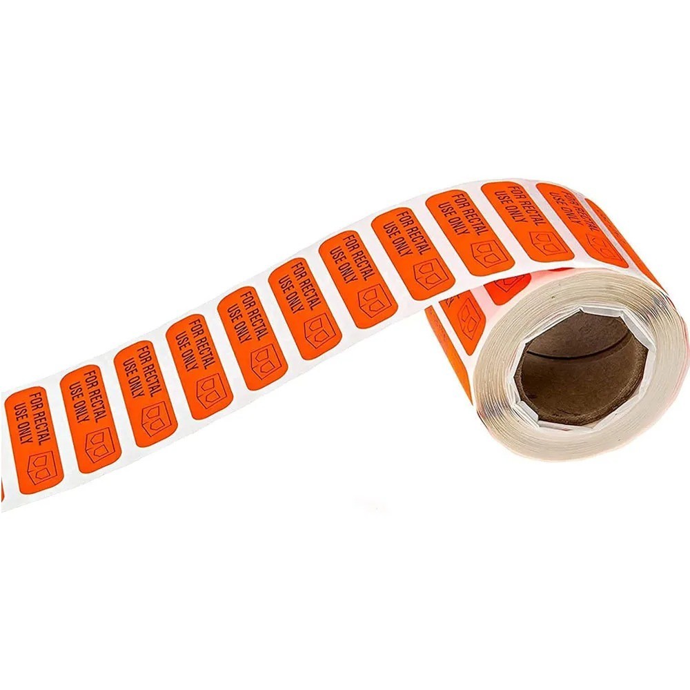 10 For Rectal Use Only Sticker Stickers Orange Funny Prank Toy Waterproof Joke