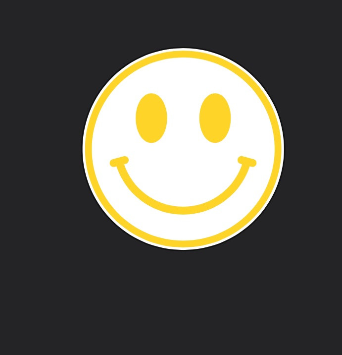 New 3” Wide Smiley Face Vinyl Decal Sticker Smile