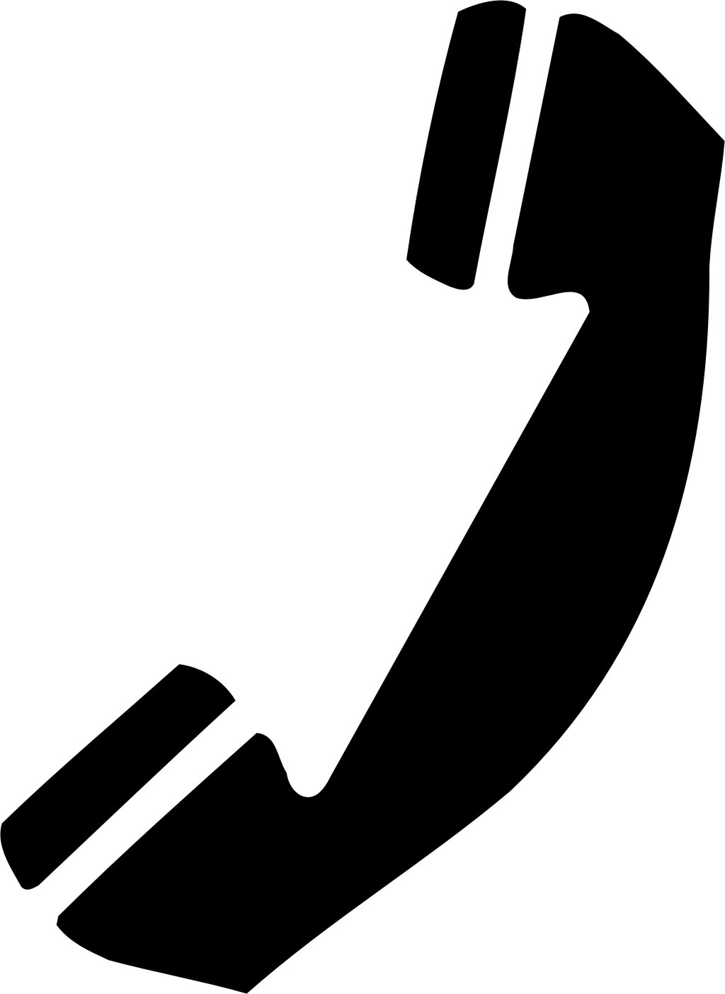 Telephone Symbol 1 Color Window Wall Vinyl Decal Sticker Printed