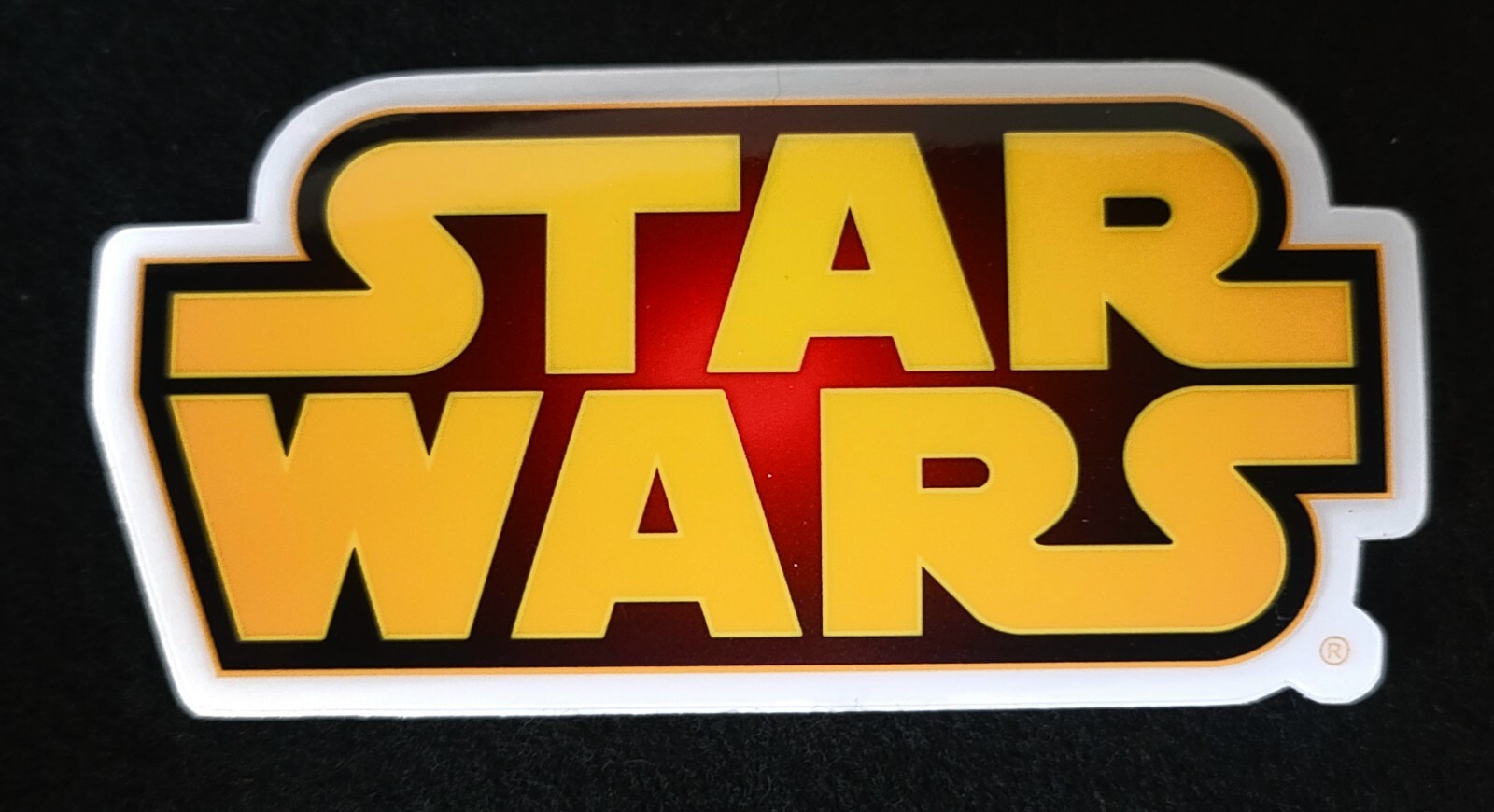 STAR WARS STICKER "THE STAR WARS" 4 1/4 X 2 1/8" THICK, GLOSSY AND OUTDOOR USE!