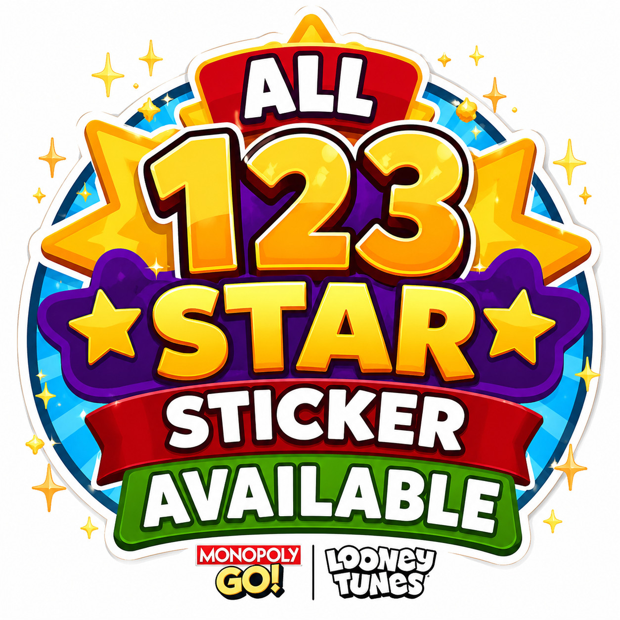 Monopoly Sticker Go All 123 Star Sticker Available Happy Harvest Album….