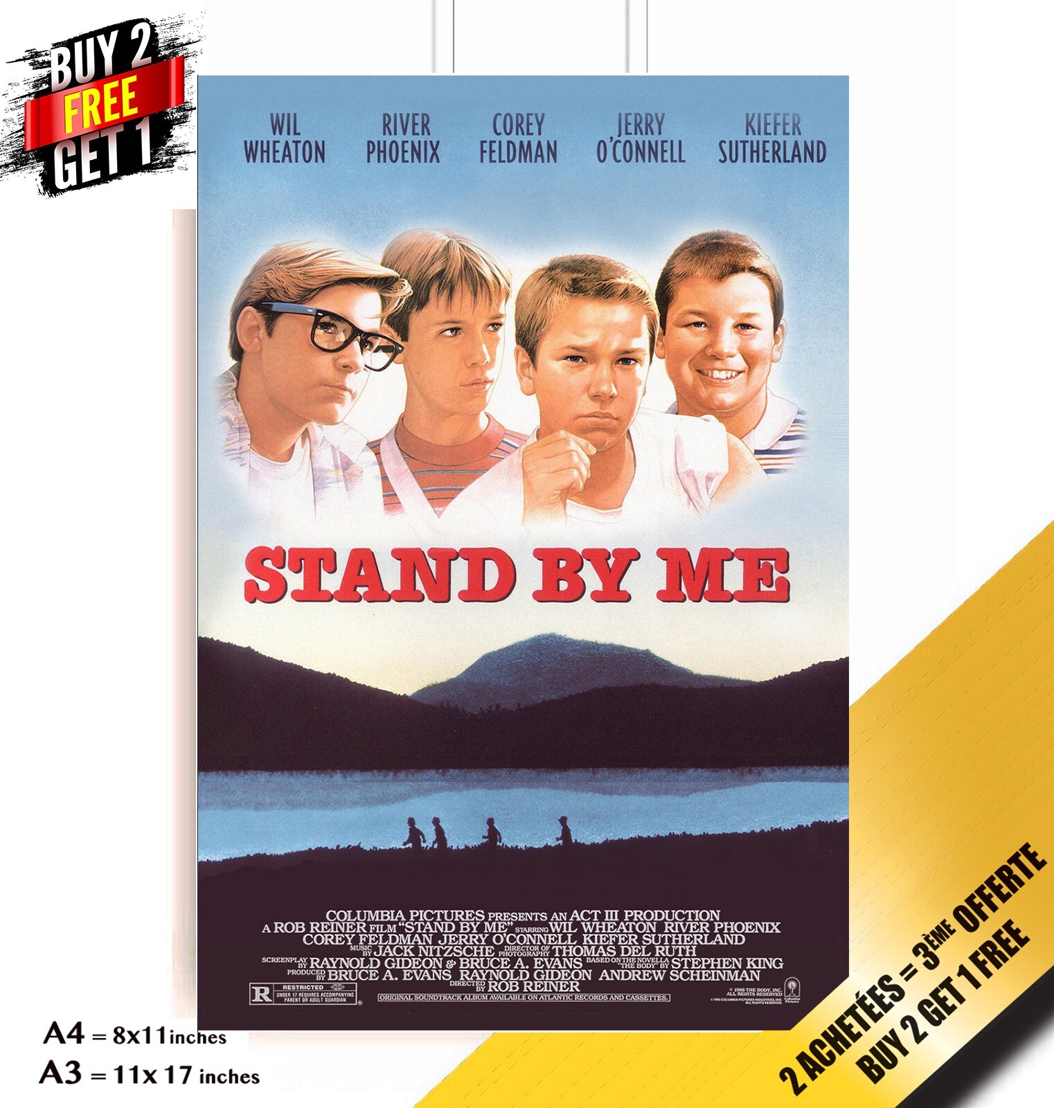 Stand By Me Original Poster Movie 1986