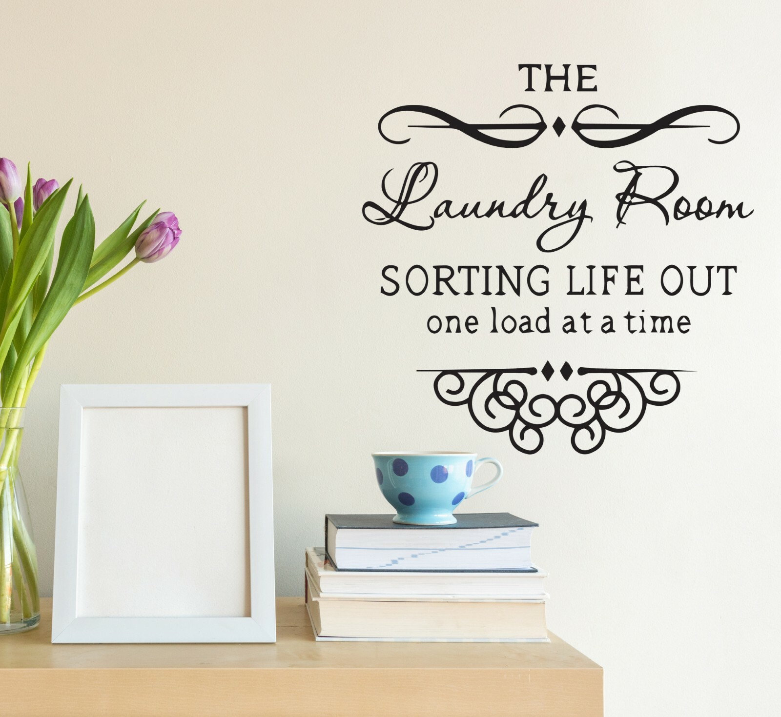 Wall Decal Laundry Room Bathroom Funny Interior Vinyl Decor Black gz514