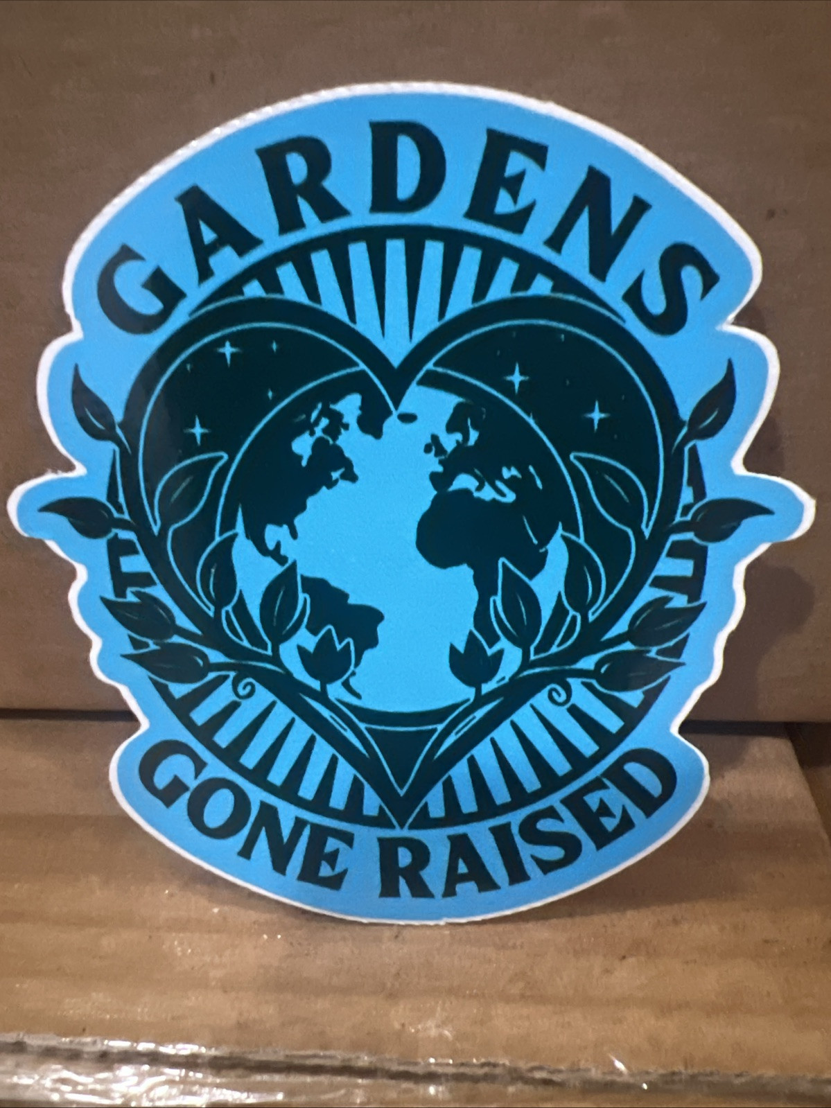 Gardens Gone Rasied Logo Sticker