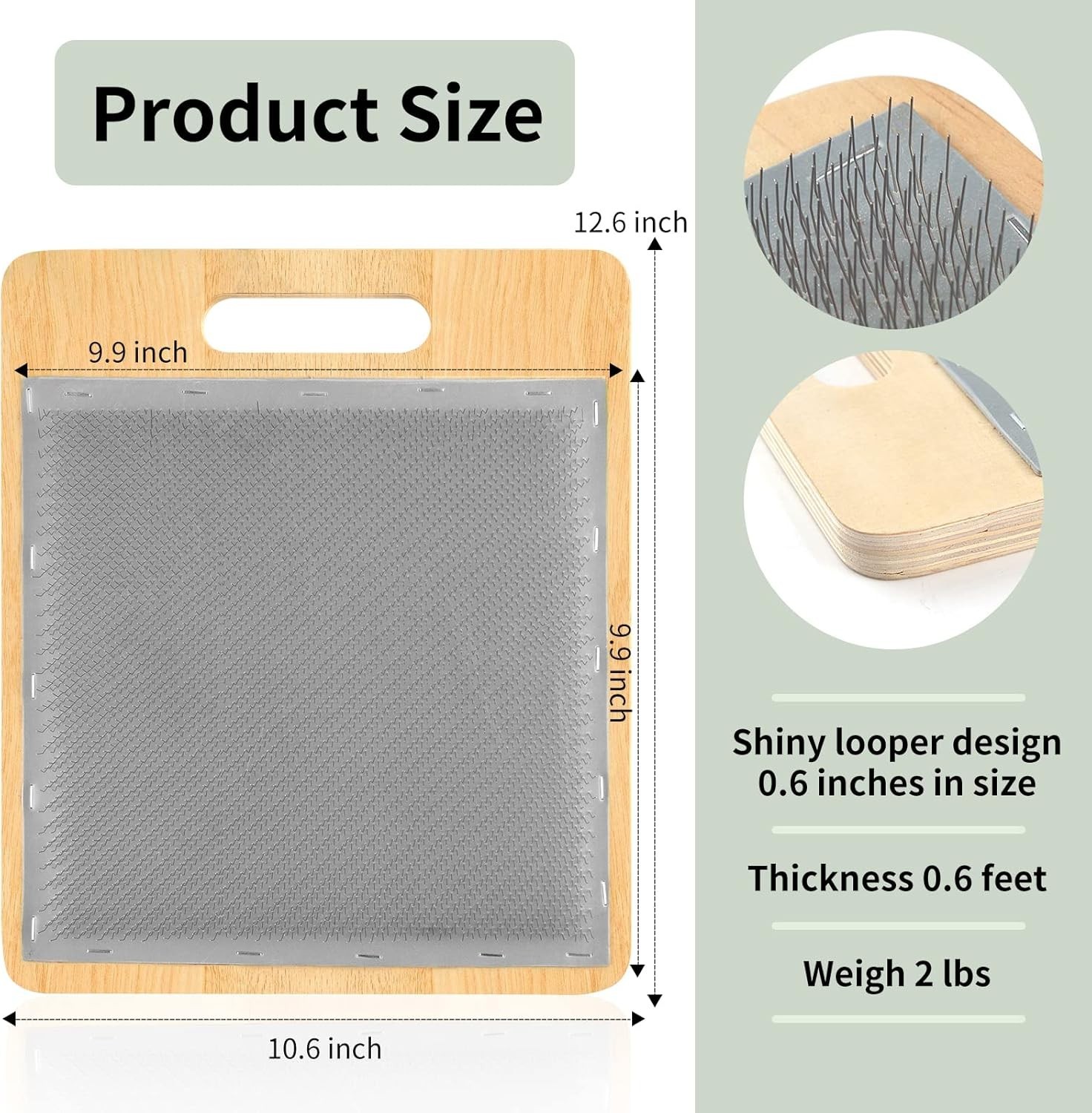 Wool Blending Board Carding Brush Set with Board and Brush for Rolags