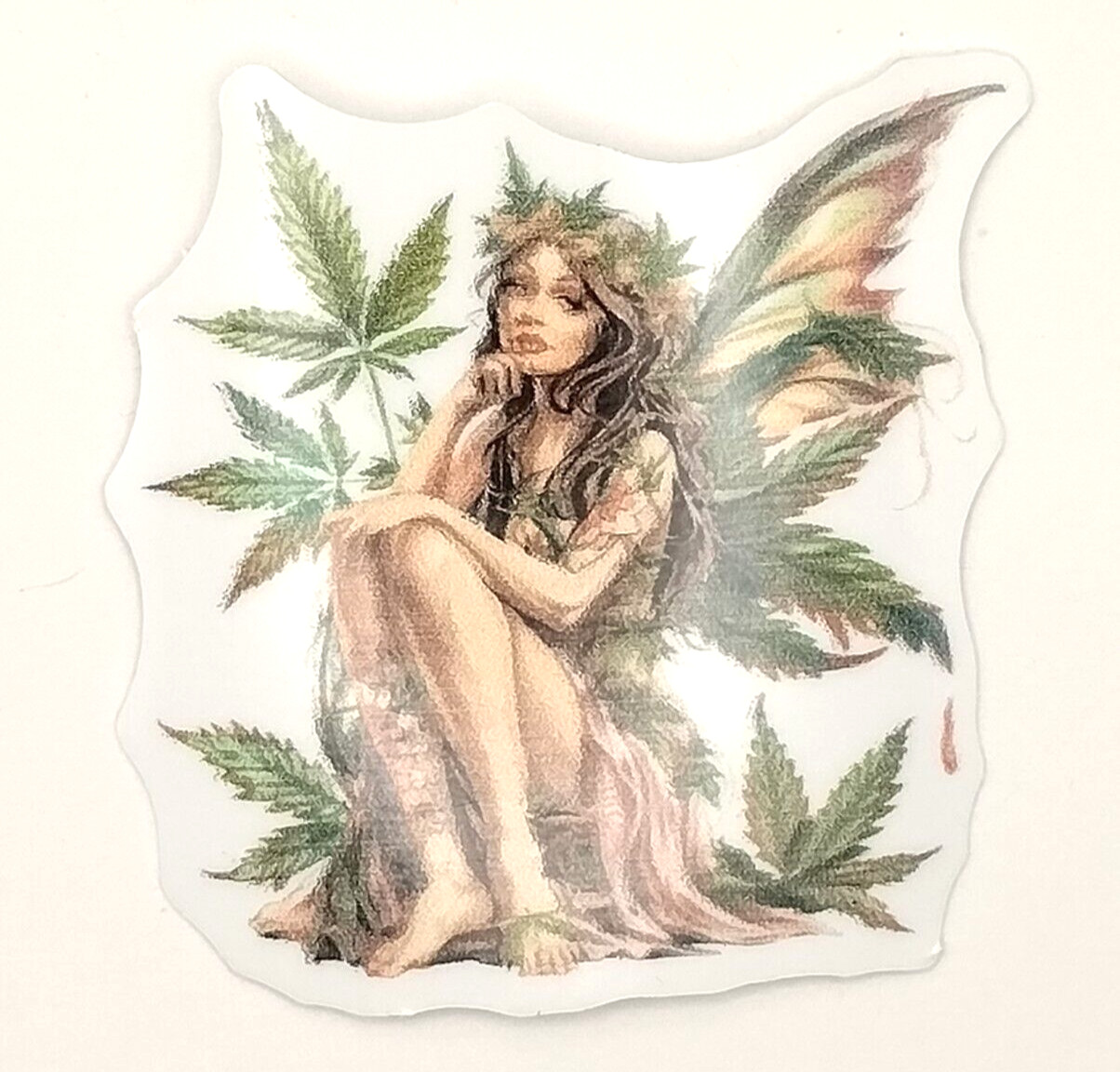 Stoner Fairy Vinyl Sticker Weed Fairy Decal 420 Marijuana Fairycore Stoner Gift