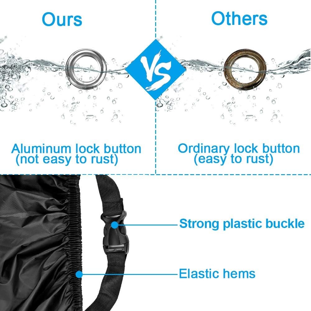 Motorcycle Scooter Cover Waterproof Outdoor – Tear-Proof Large 250cc 150cc 50cc