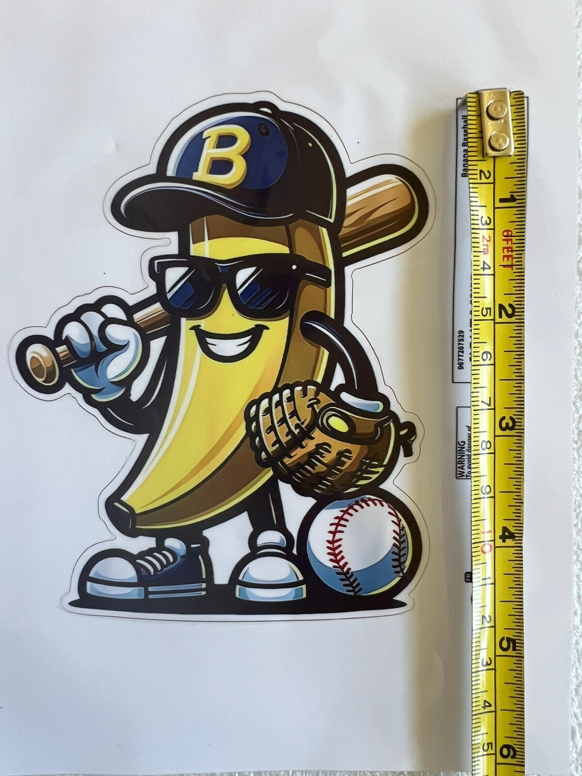 Banana Baseball Decal