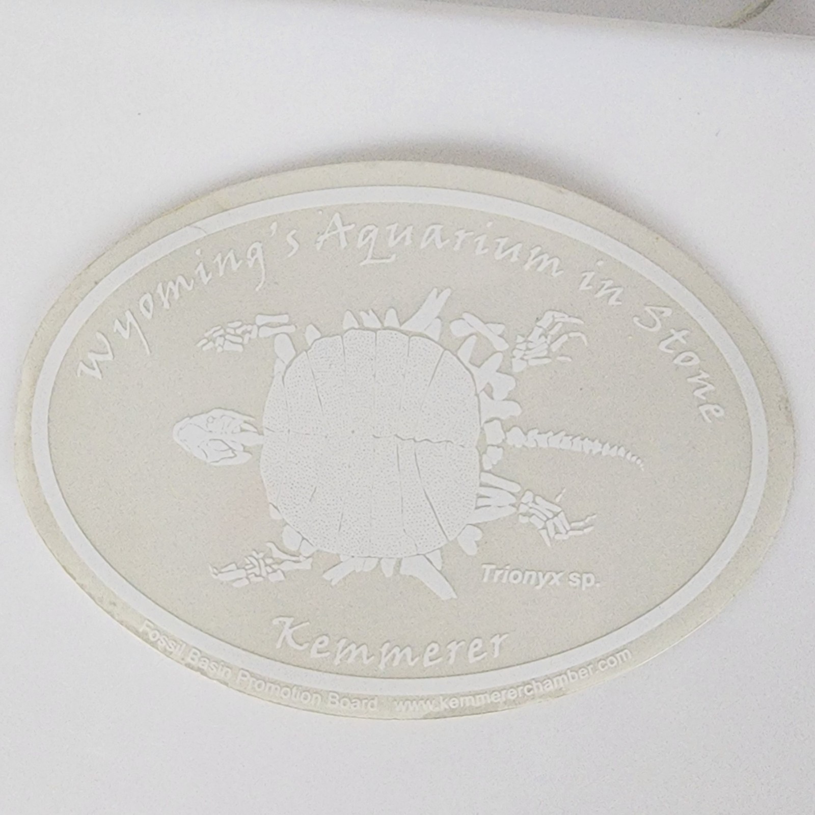Fossil Butte National Monument WY An Aquarium in Stone Kemmerer Decals CLEAR/WHT
