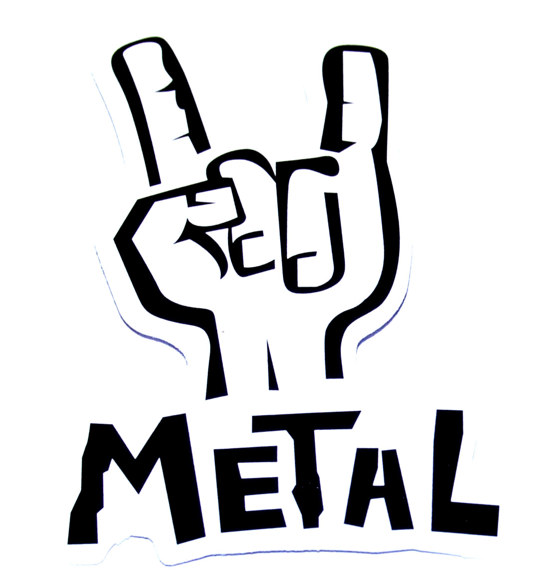 METAL MUSIC Logo Cut Sticker Decal Band Music Heavy Metal – THE DEVIL HORNS