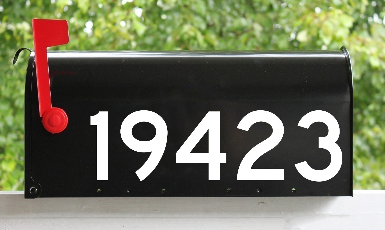 Highway Gothic Mailbox Address Numbers Vinyl Sticker Decal Waterproof
