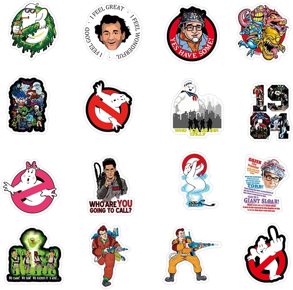 50PCS Ghostbusters Stickers – Vinyl Waterproof Movie Stickers for Kids & Adults
