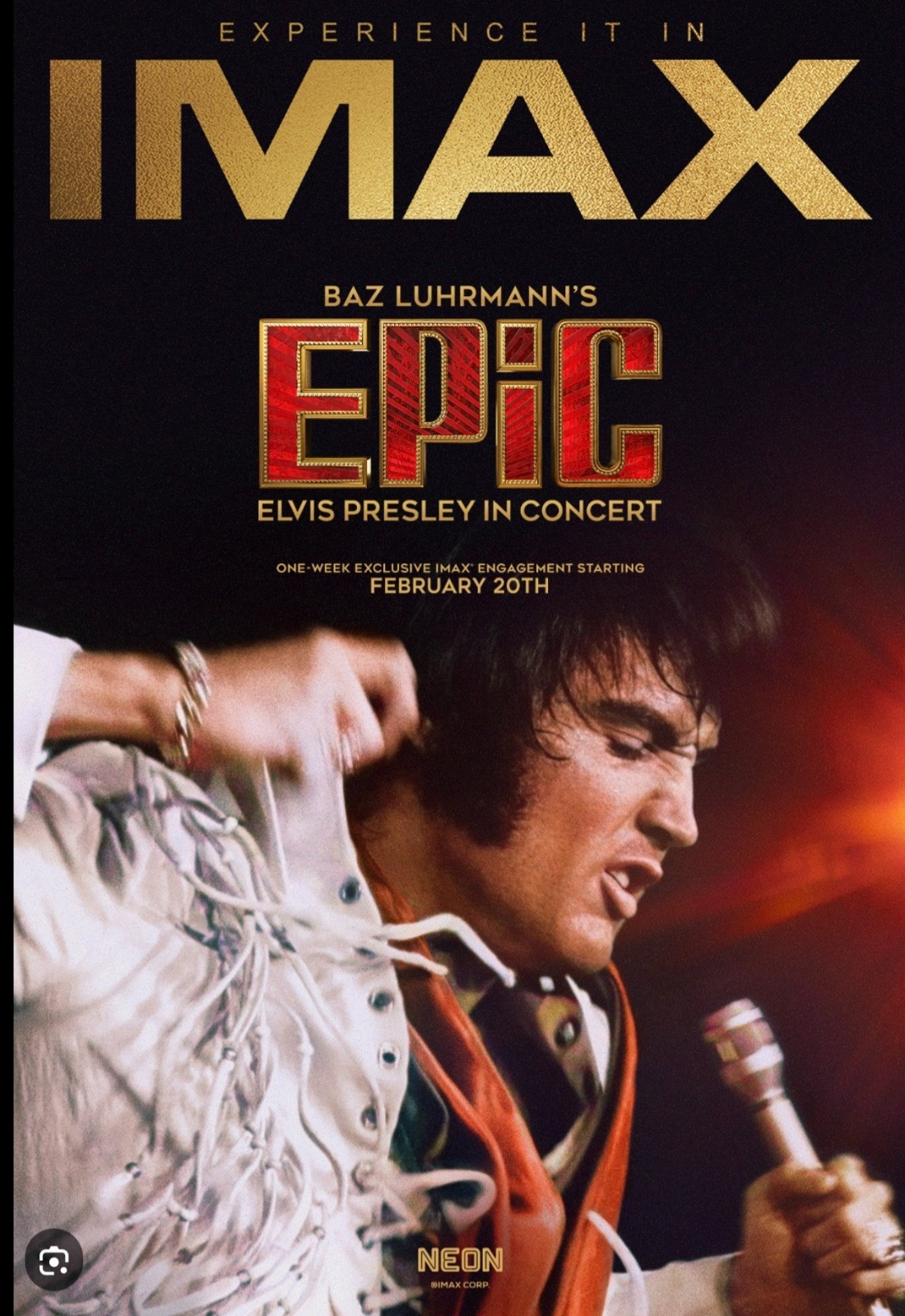 EPIC Elvis Presley in Concert Movie Poster Sticker Wall Mirror Cup Tumblr Locker
