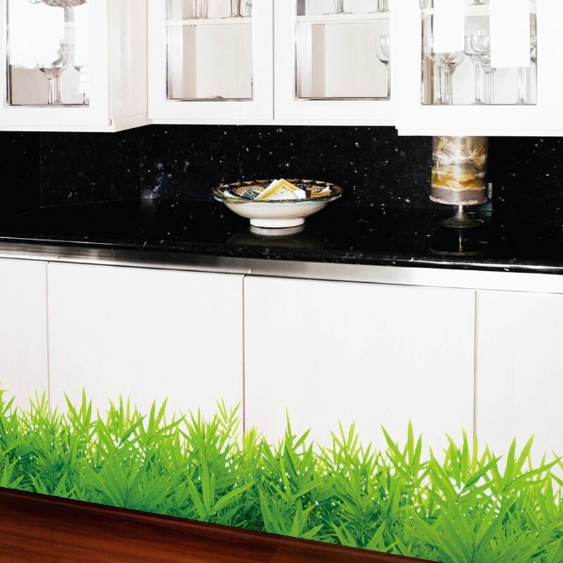 Wall Sticker Grass Decal Removable Vinyl Mural Garden Art Bedroom Home Decor