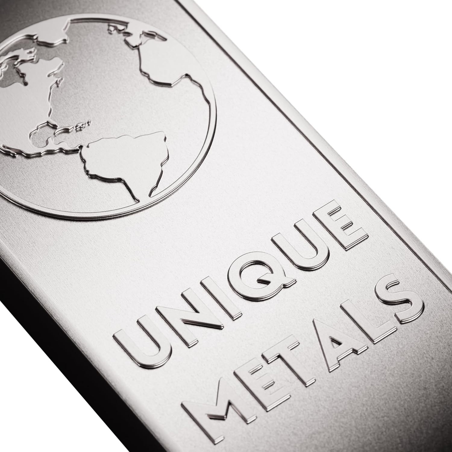 1 Pound .999 Pure Aluminum Bar Bullion with Element Design –
