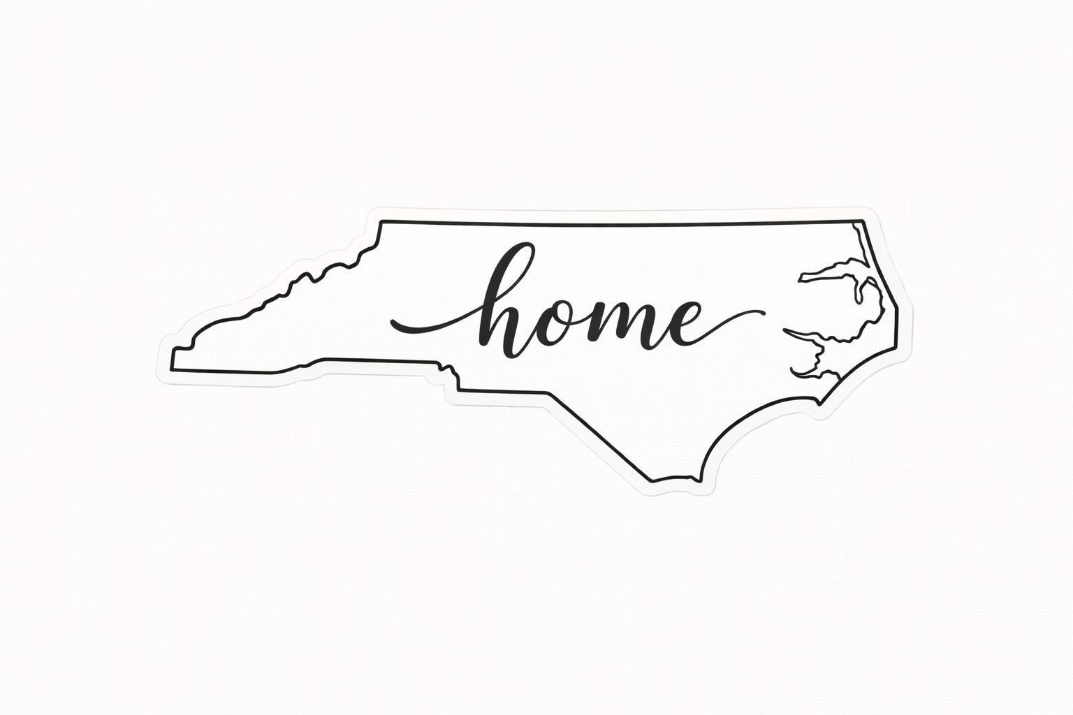 North Carolina Home Sticker NC State Outline Vinyl Decal Car Laptop