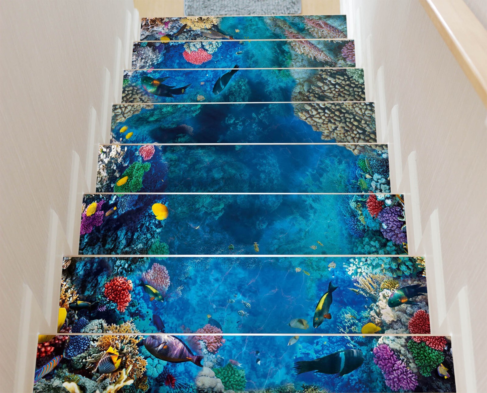3D Cute Corals U999 Stair Risers Decoration Photo Mural Decal Wallpaper Romy