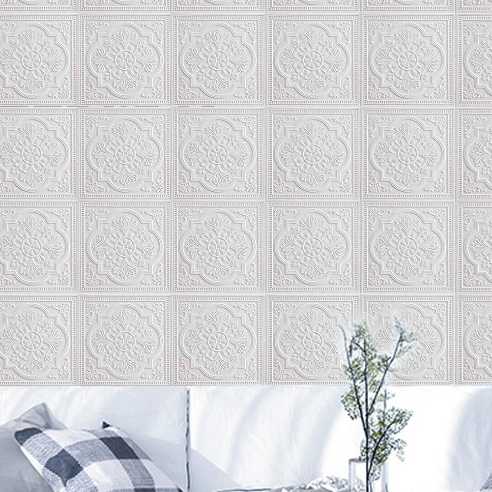 White Foam Panels for Wall Decoration Moist proof Oilproof Easy Removal