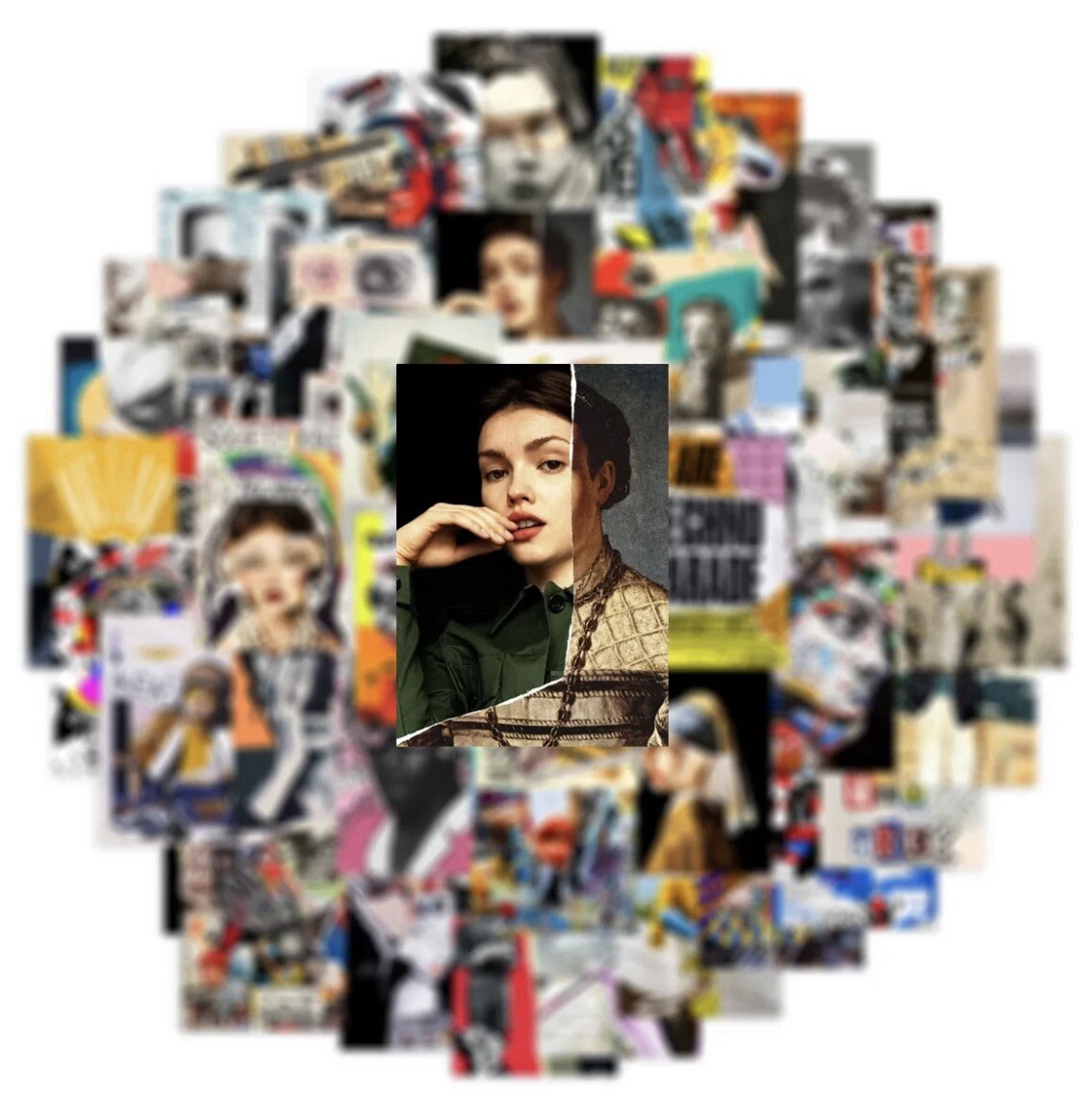 Cool Modern Art Aesthetic Stickers 50pk Skateboard Laptop Stickers Graffiti Fun