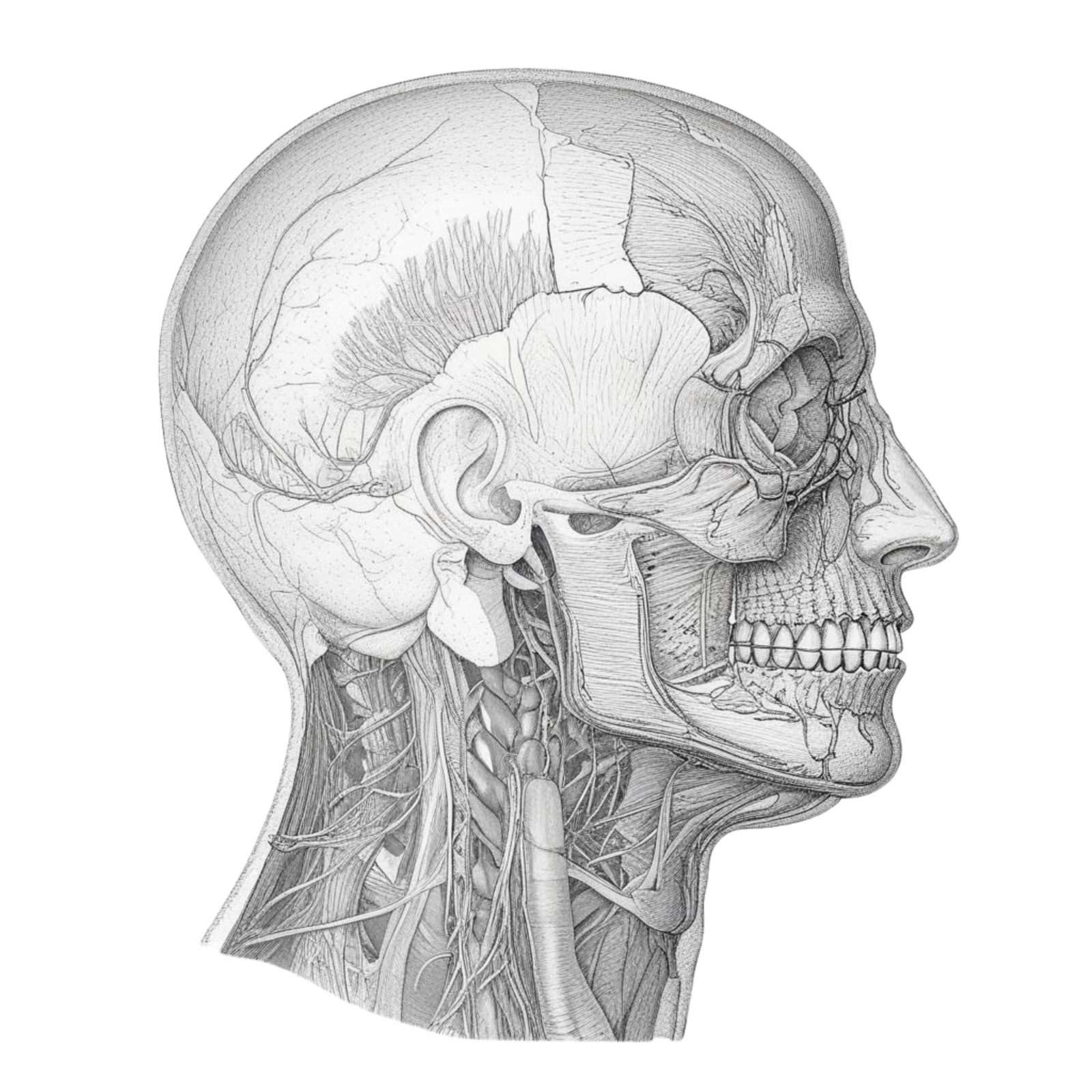 Wall decal sticker anatomy wall sticker 18 x 18 cm large