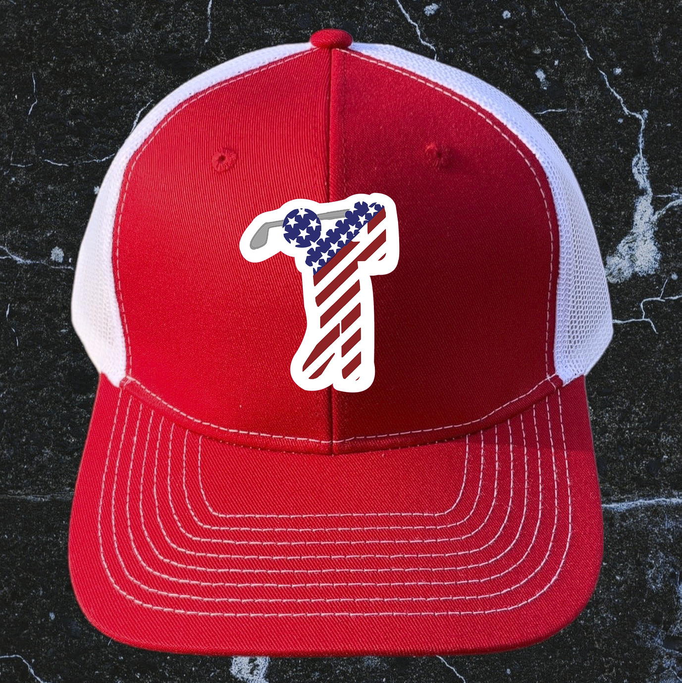 Golf Sticker USA Flag America Waterproof – Buy Any 4 For $1.75 Each Storewide!