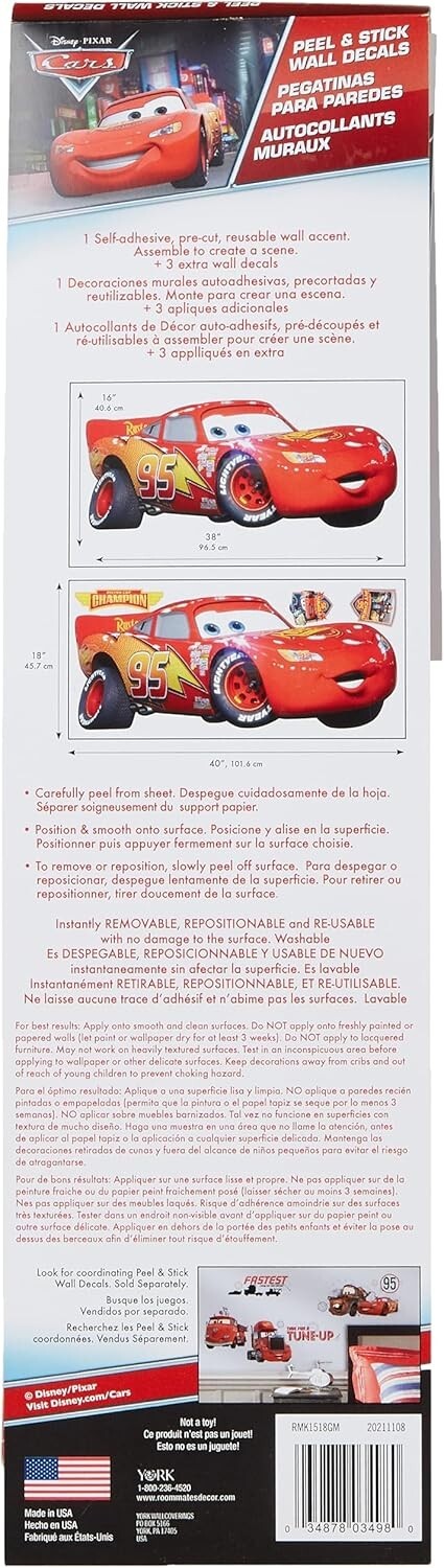 RoomMates RMK2749SCS DC Superhero Logos Peel and Stick Wall Decals 16 count