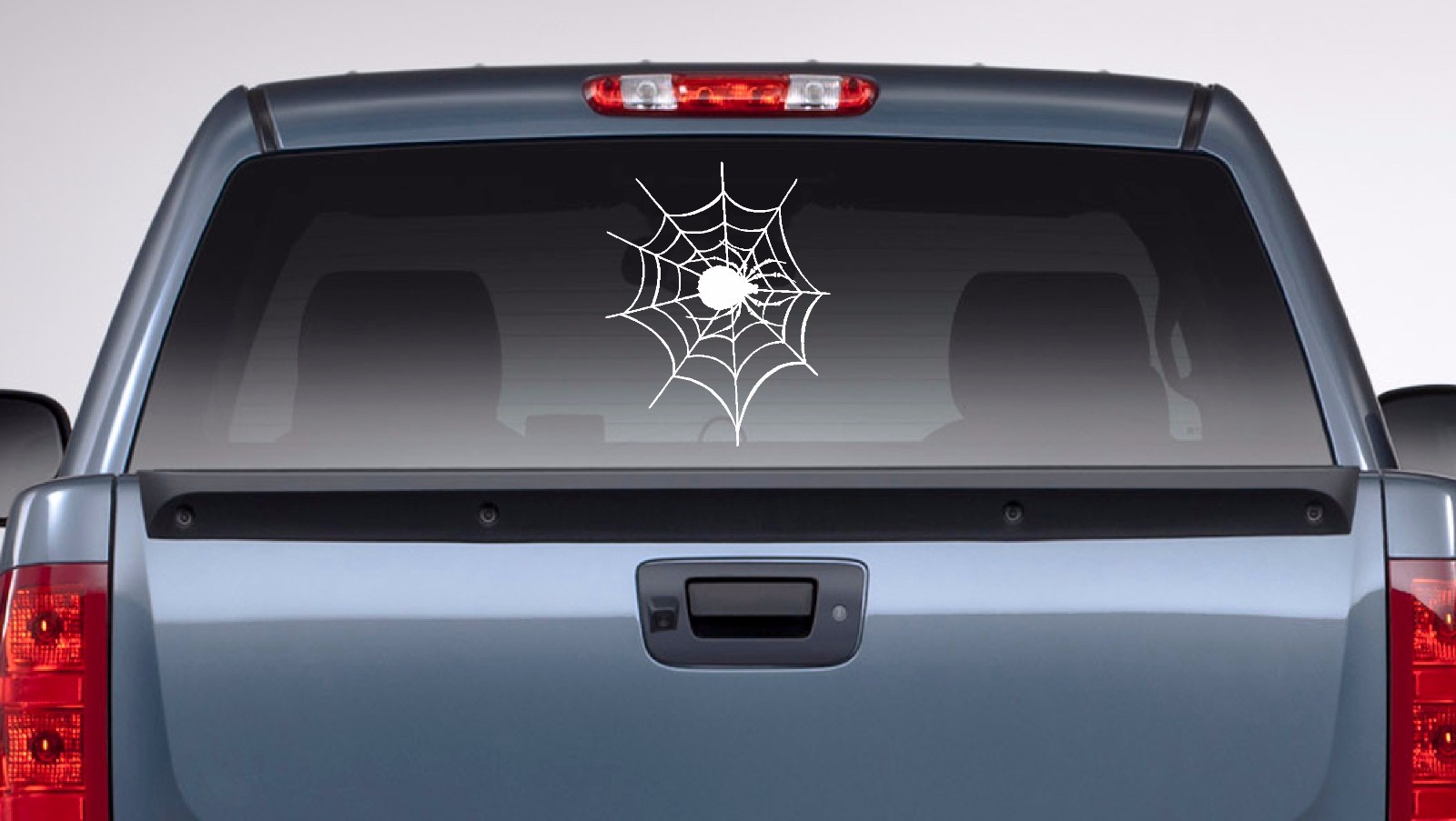 SPIDER ON SPIDER WEB VINYL DECAL FUNNY STICKER INSECT PINSTRIP WINDOW CAR