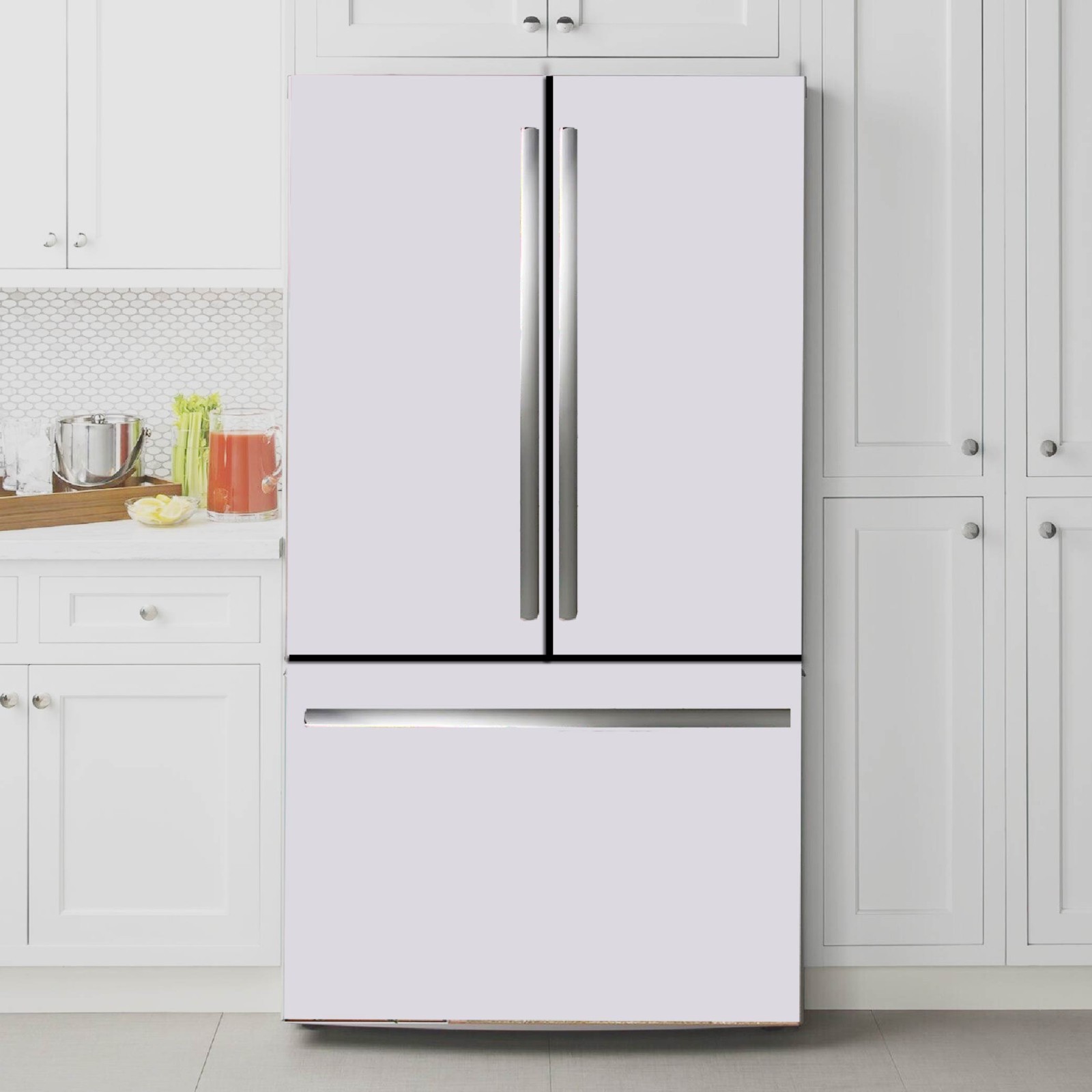 Solid Color Fridge Wrap Vinyl Refrigerator Cover Peel and Stick