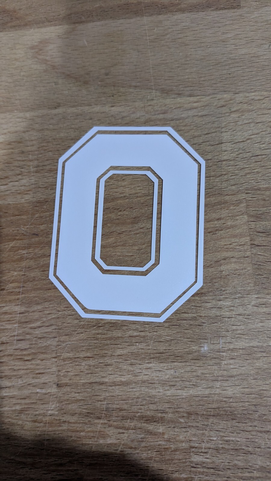Ohio State Buckeye O Block vinyl decal