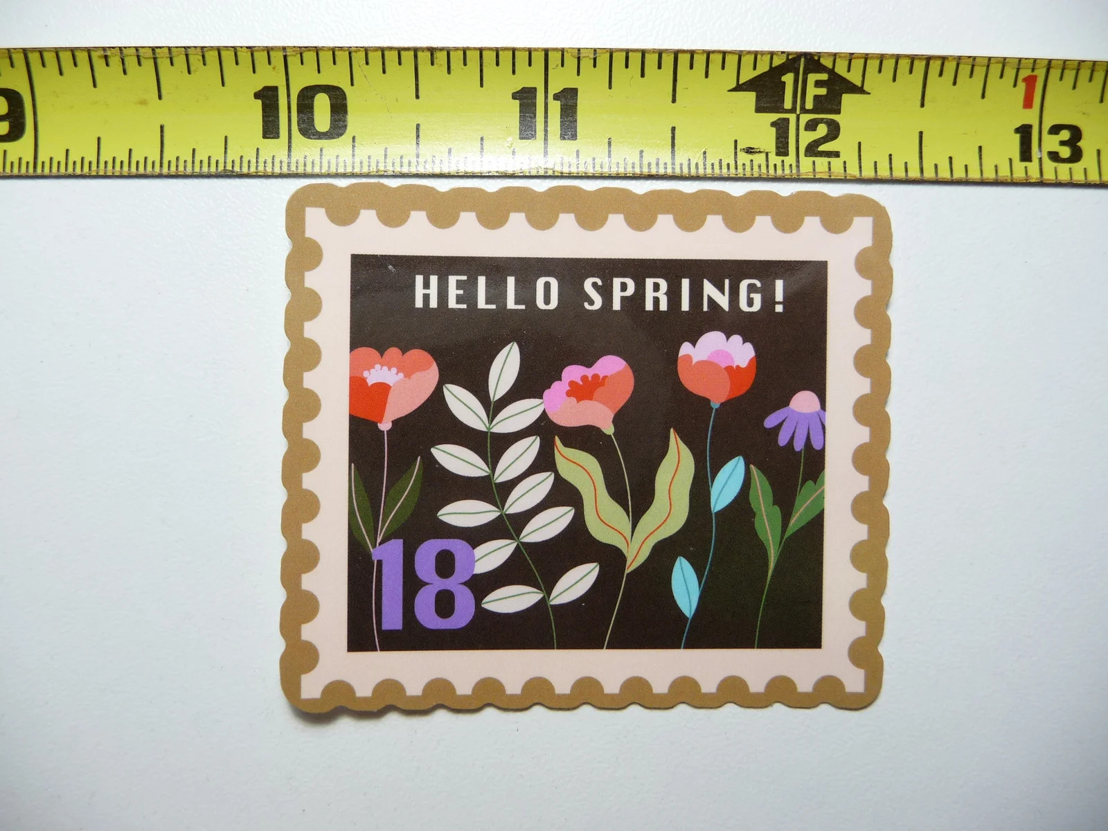 HELLO SPRING WILDFLOWERS WILD FLOWER #18 SMALL STICKER DECAL ART SCRAPBOOKING