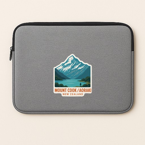 Mount Cook Aoraki New Zealand Iron On Heat Transfer Vinyl HTV Die-Cut Symbolic