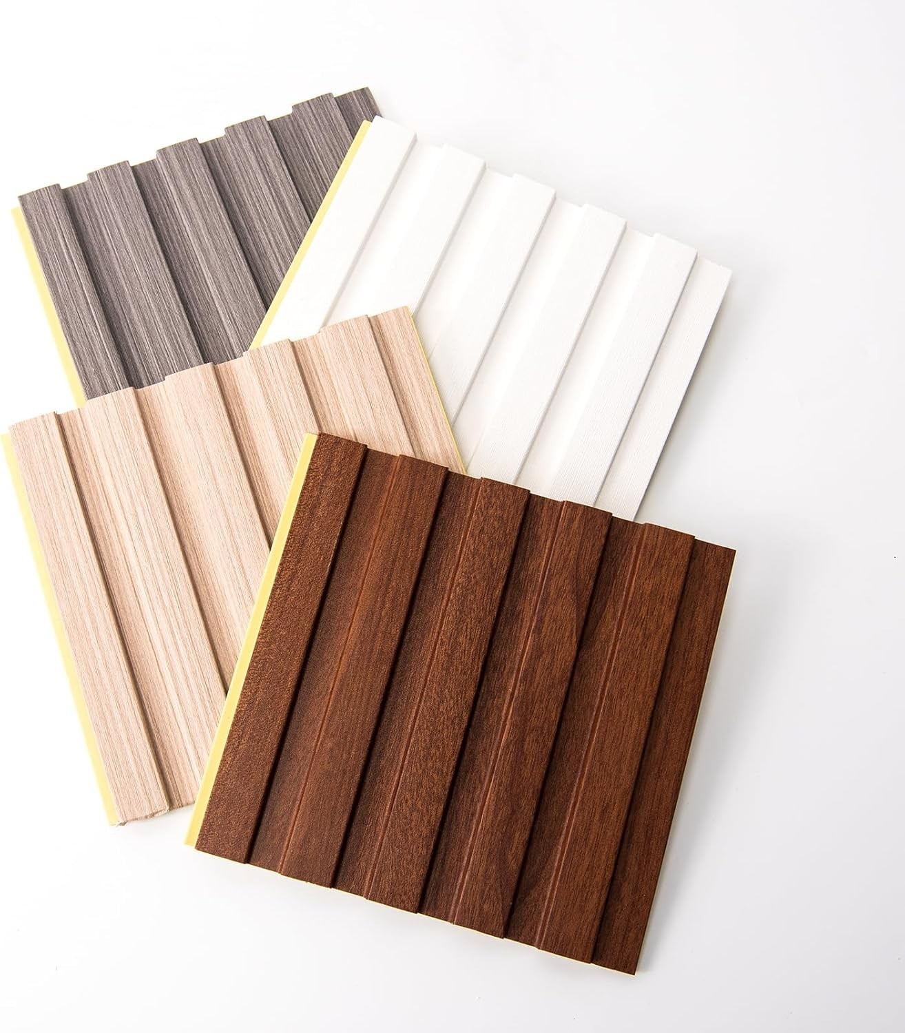 Versatile 6×6 in. WPC Slat Wall Paneling, Water-Resistant for Indoor Spaces