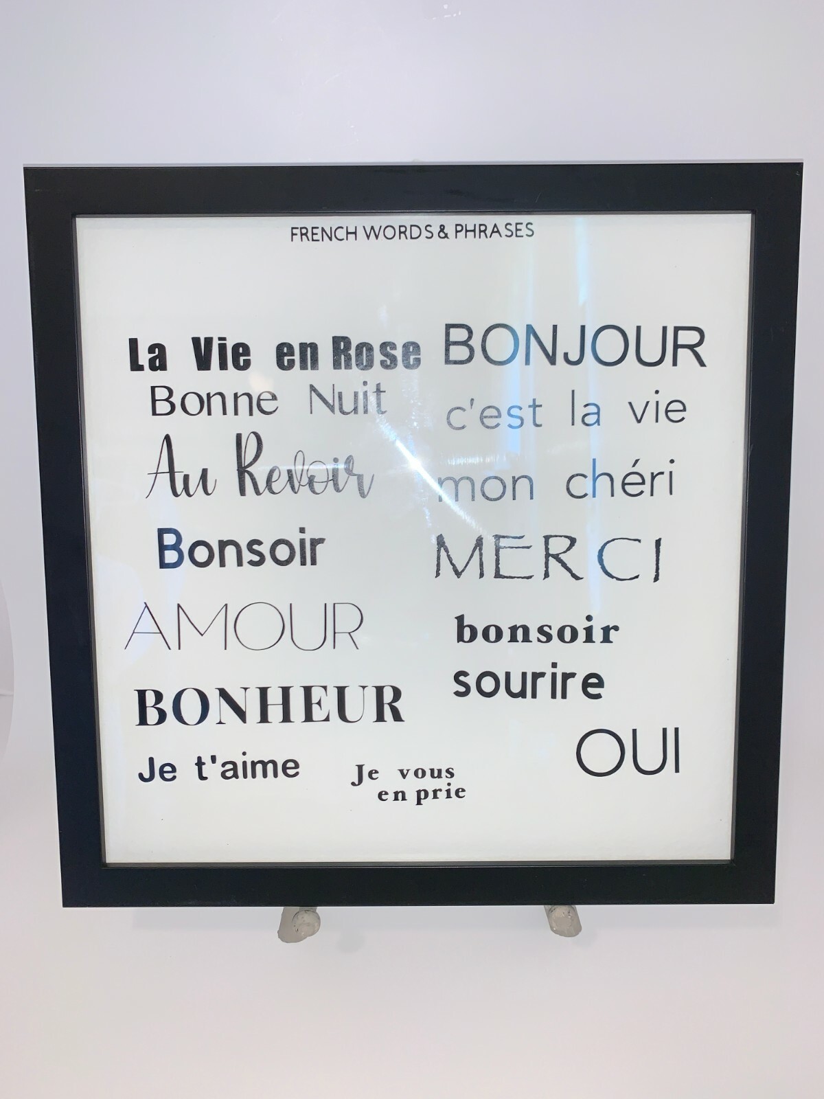 French Words & Phrases • Vinyl Decals • Choose your Color & Font