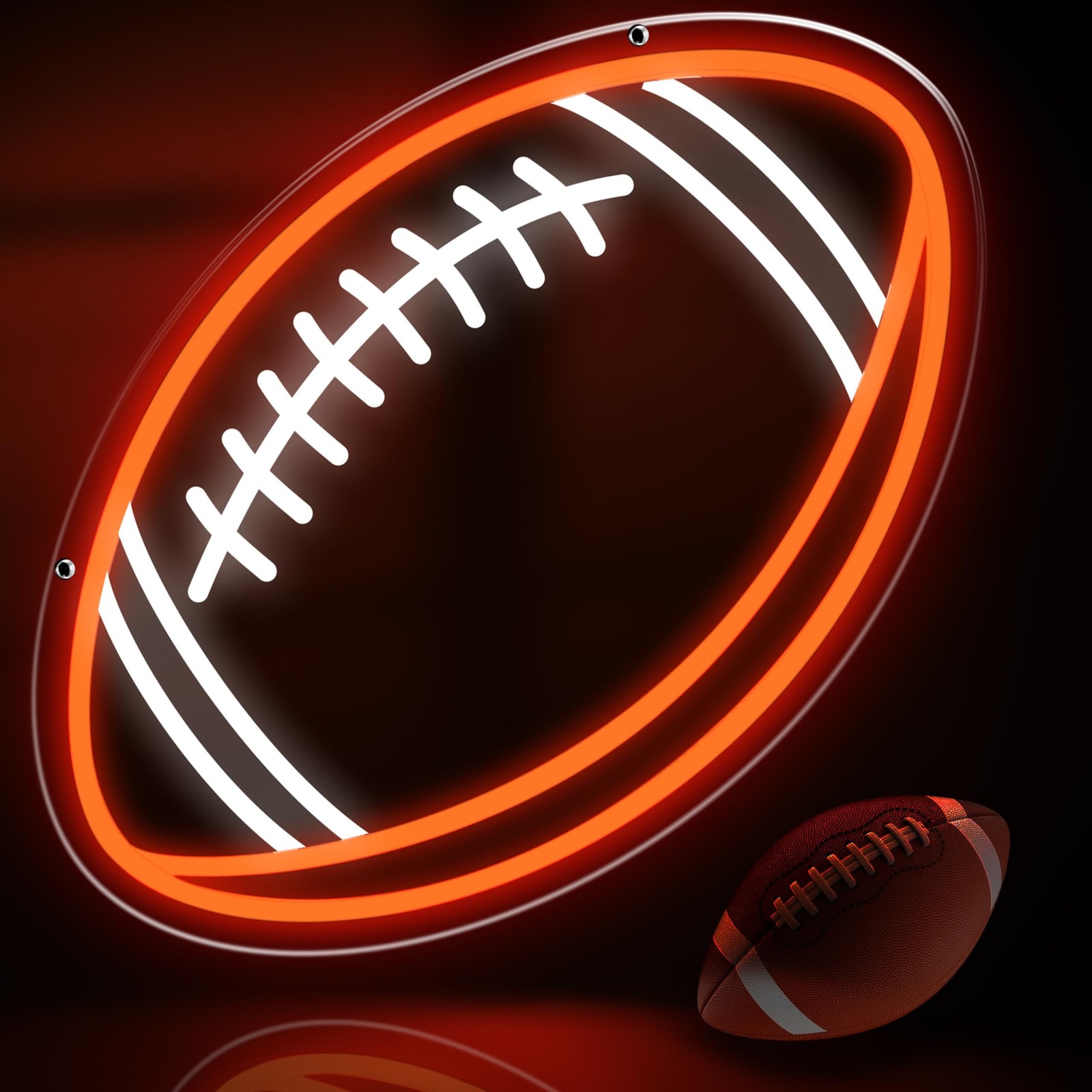 Football Neon Sign, Football Decorations for Party, Football Gifts for Boys B…