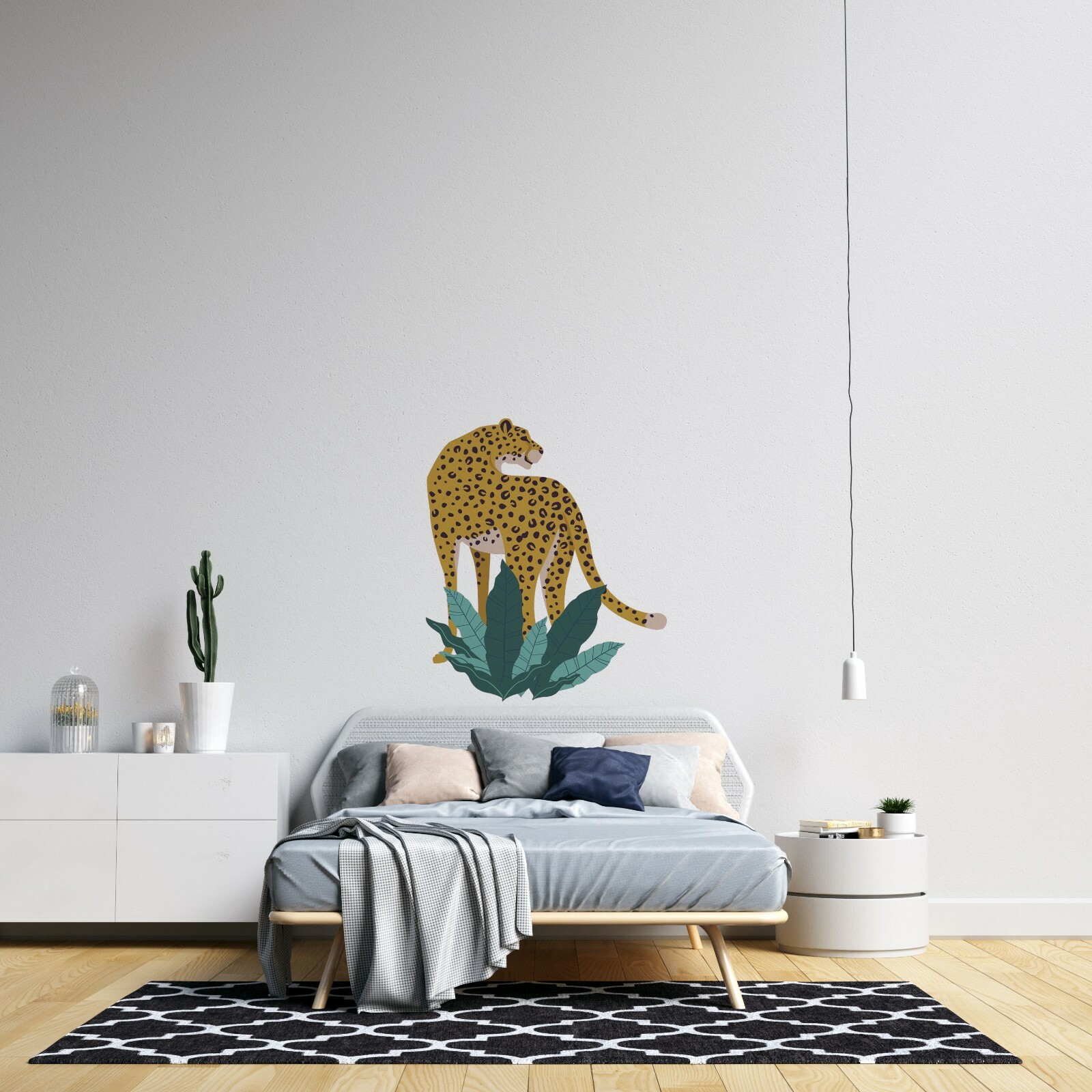 Home Art Removable Leopard Safari Animal Design Vinyl Wall Decal Sticker 20×23